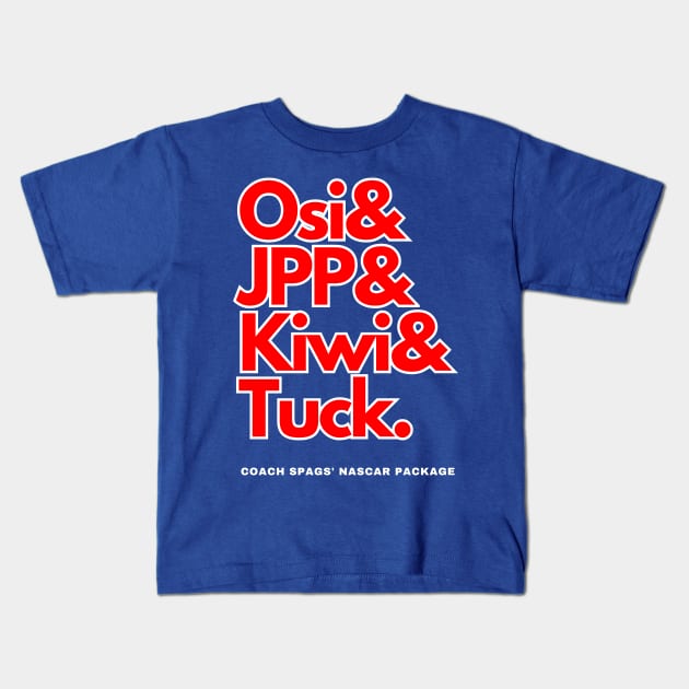 The Legendary NYG NASCAR Package Kids T-Shirt by capognad